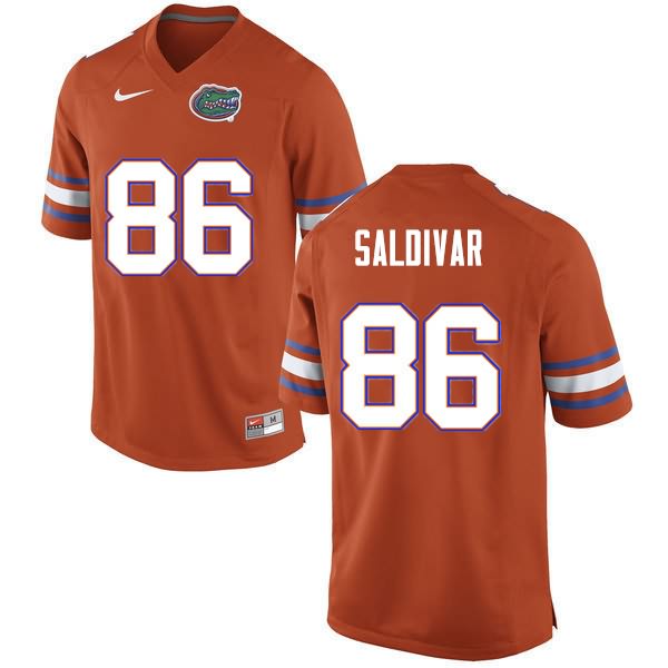 Men's NCAA Florida Gators Andres Saldivar #86 Stitched Authentic Nike Orange College Football Jersey BSN7065CC